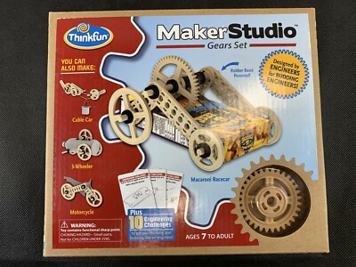 Thinkfun Maker Studio Gears Set~Building~Fun for Kids and Builders~NIB