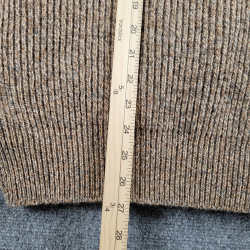 BRENIRE Scotland Shooting Sweater Womens XL Suede Patches Shetland Wool - Picture 4 of 6