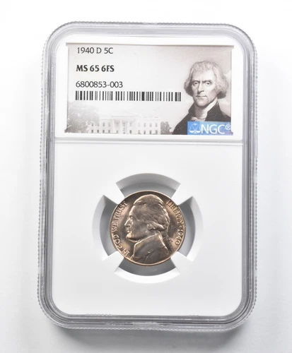 MS65 6FS 1940-D Jefferson Nickel NGC *1615