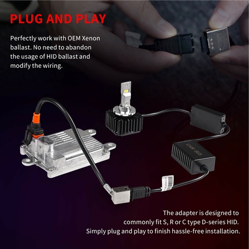 STARK D1S LED bulbs - Direct Replacement for D1S D1R HID Xenon bulbs Plug n Play - Picture 7 of 9