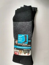 DICKIES WOOL BLEND CREW SOCKS PERFORMANCE THERMALS -PACK OF 2 PAIR