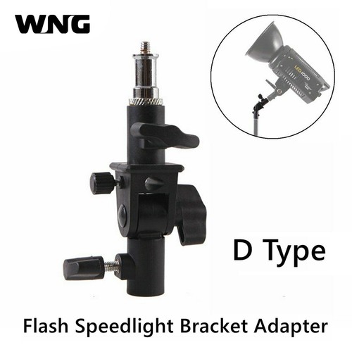 D Type Flash Speedlight Stand Bracket Shoe Mount Adapter Spigot Umbrella Holder - Picture 6 of 10