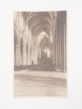 York Minster Cathedral Nave RPPC Judges Ltd Photo Postcard England VTG 