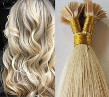 18  ,22  100 grams,100 strands ,Flat Tip Keratin Remy Human Hair Extensions  60