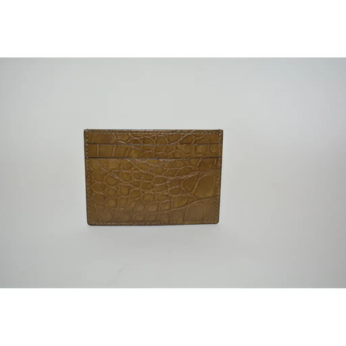 NEW GUCCI CROCODILE LEATHER CARD CASE WALLET - Picture 3 of 4