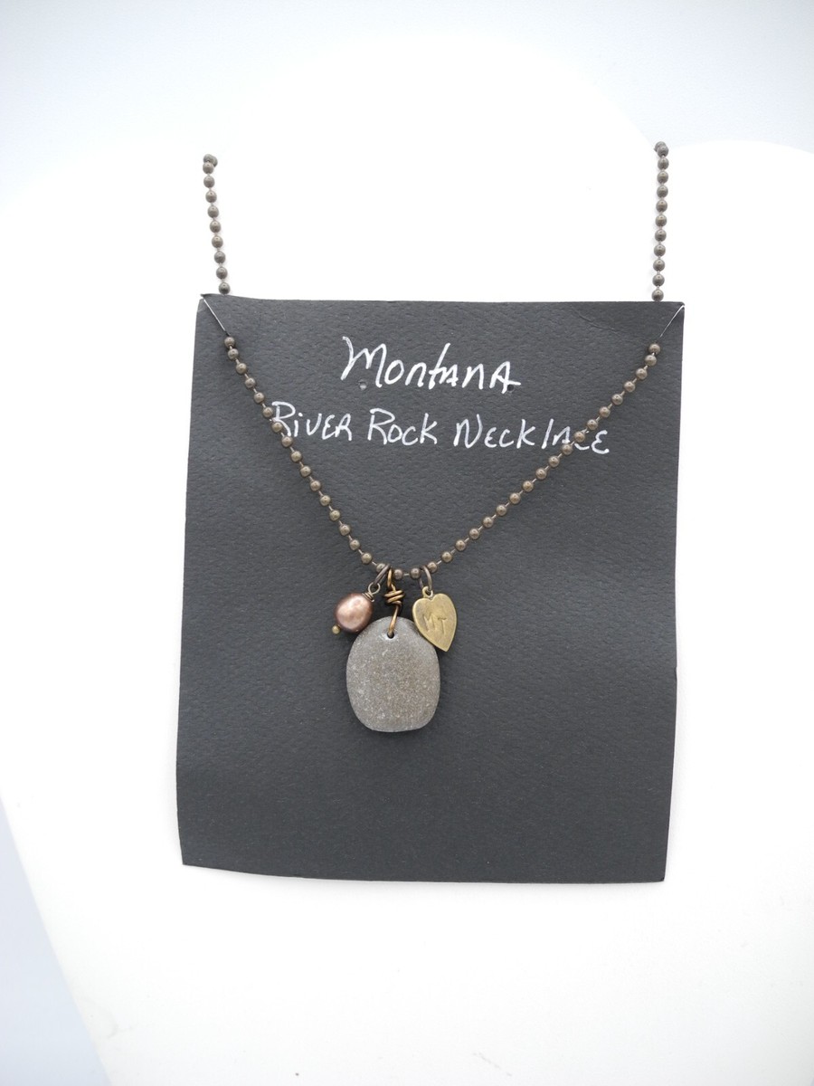 Naturally Shaped stone Necklace River rock Women Jewelry | eBay