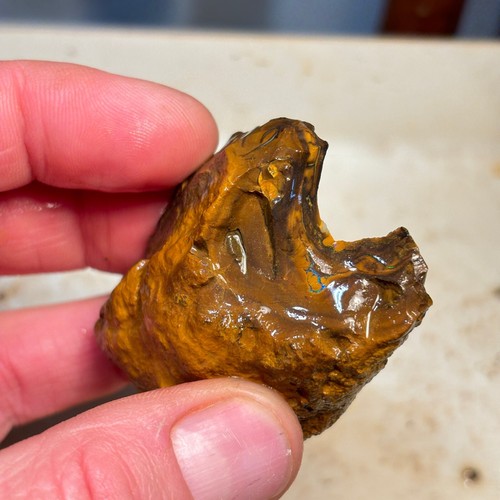 60g Koroit Boulder Queensland Opal Australian Rough Nut piece Bo-136 - Picture 6 of 7