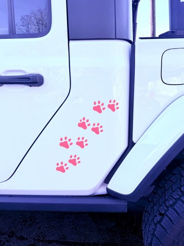 CALCOMANÍA DE VINILO IMPRESIONES DE PATAS DE GATO PARA CAMIÓN SUV parachoques pared computadora portátil decoración del hogar pequeña - Imagen 7 de 8