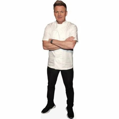 CELEBRITY CUTOUTS Gordon Ramsay (White Jacket) Life Size Cutout