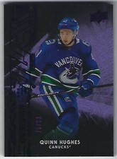 Quinn Hughes 19/20 Upper Deck BLACK Obsidian Rookies /99