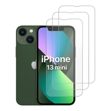 iPhone 13 mini Screen Protectors (3 Pack) Premium Tempered Glass Film Shield
