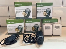 LED Strip Light Flexible Tape Lighting Home Indoor/Conectors + US Plugs - 82 ft.