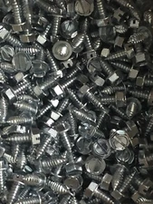 5/16x3/4 hex washer head self tapping, 25 sheet metal screws, type-AB, zinc
