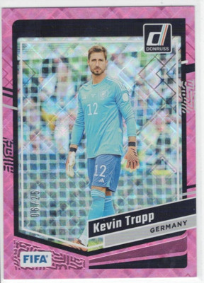 2023-24 Donruss Soccer Kevin Trapp Pink Diamond Prizm /25 #32 Germany