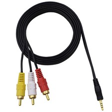 AV A/V Audio Video TV Cable Cord Lead For Canon ZR10 ZR25 ZR40 ZR45 ZR50 ZR60 MC