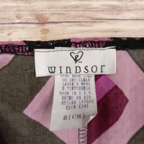 Windsor Halter Dress Sequins Size Small Pink Geometric - Picture 5 of 10