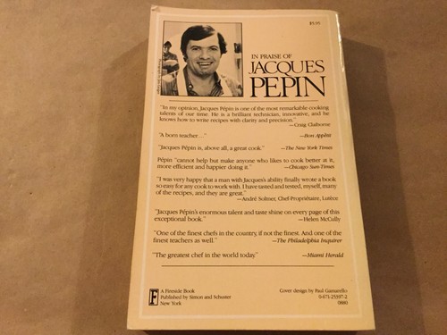 A French Chef Cooks At Home Vintage PB Recipe Cookbook, Jacques Pepin 1980 Ed - Foto 2 di 9
