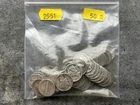 Mercury Silver Dime roll of 50