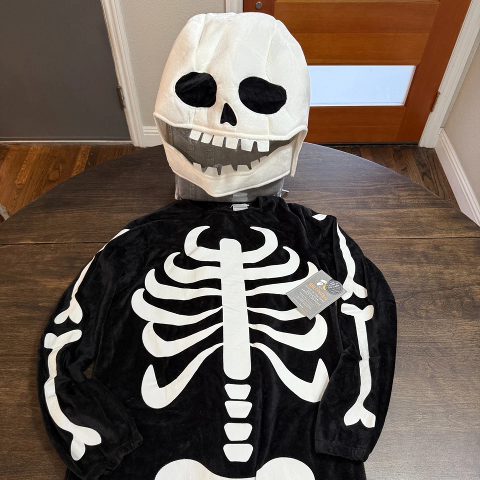 DISFRAZ DE HALLOWEEN ESQUELETO BRILLA EN LA OSCURIDAD NIÑOS GRANERO DE CERÁMICA ADULTO TALLA XS/S Foto 2 de 4