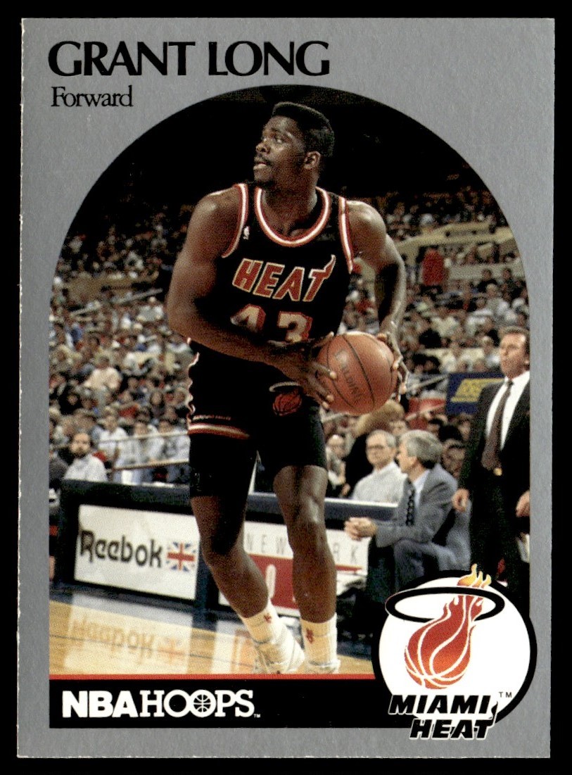 1990-91 Hoops Grant Long Miami Heat #167