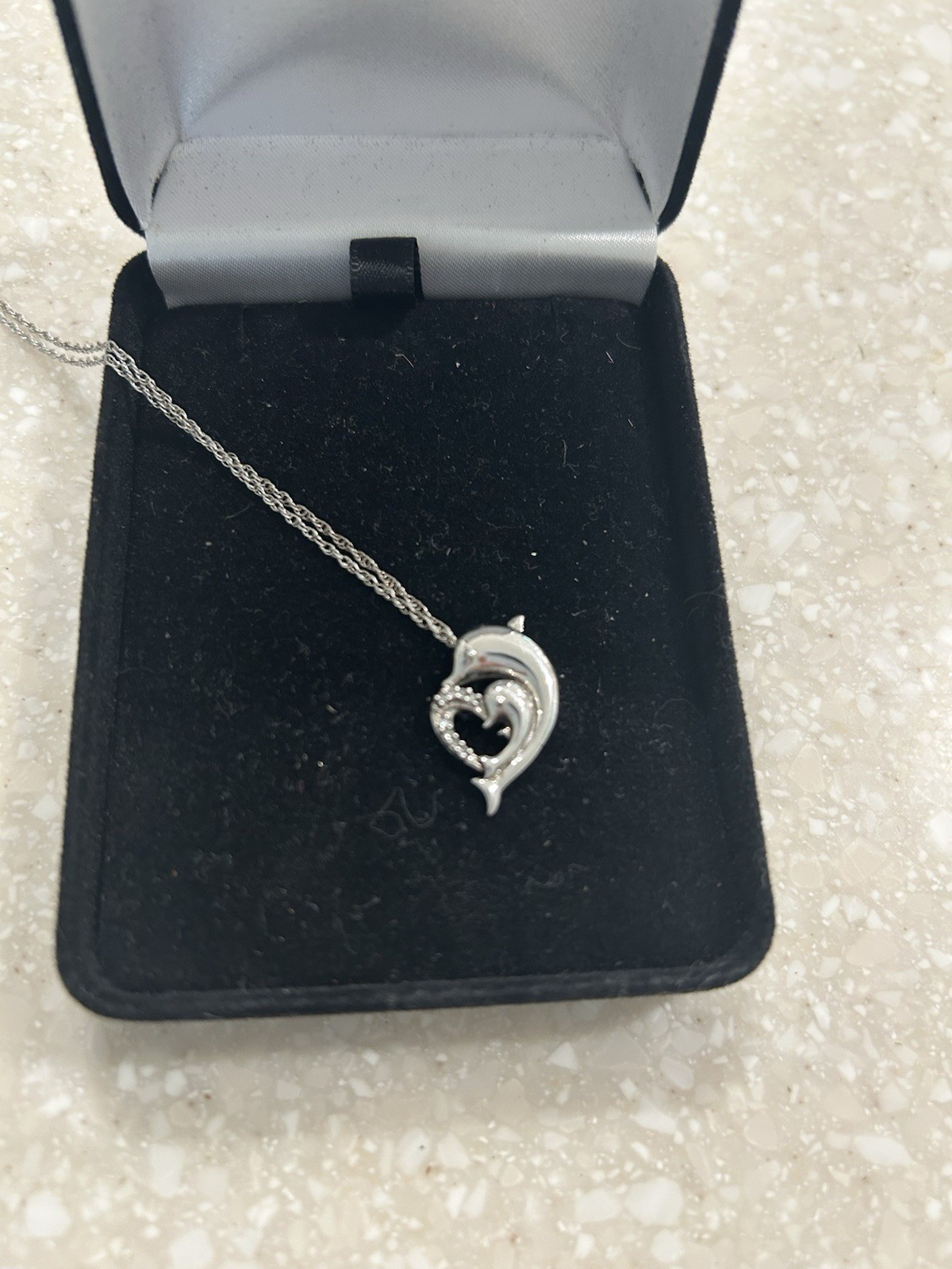 Kay Jewelers Dolphin Necklace Sterling Silver 18