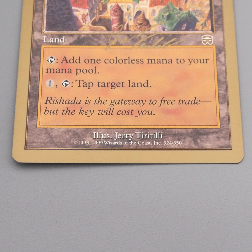 MTG Magic the Gathering Rishadan Port 324/350 Gold Frame NM 1999 English s723 - Image 4 of 4