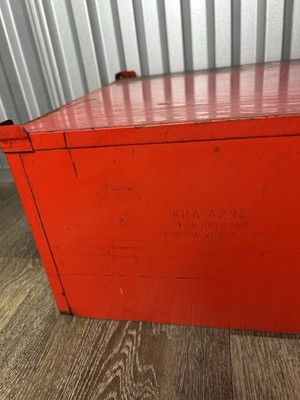 Vintage Snap-on KRA-429F 3 Drawer Middle Tool Box Mid Chest Red
