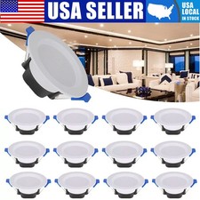 4-20PCS 7W LED Ceiling Light Dimmable Downlight Panel Light Spotlight 85-265V US