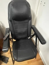 Folding Shiatsu Massage Chair with Minimal Use Neck and Back Massager Black