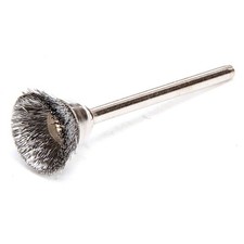 WEILER 91231 Miniature Cup Brush,Crimped Wire,5/8"dia 61CZ49