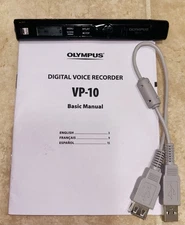 Olympus VP-10 Digital Voice Recorder 4GB PCM MP3 WMA USB TESTED