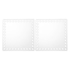 5 x 5 Inch 2 Pcs Crochet Basket Bottoms Square Acrylic Base for Crochet