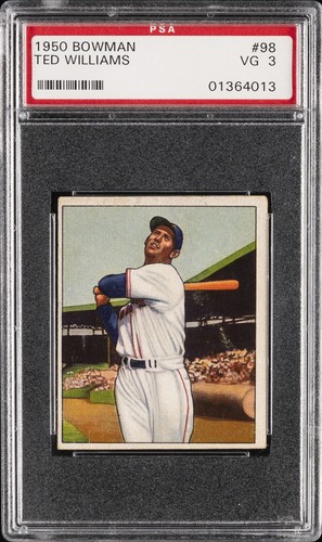 1950 BOWMAN #98 TED WILLIAMS PSA 3