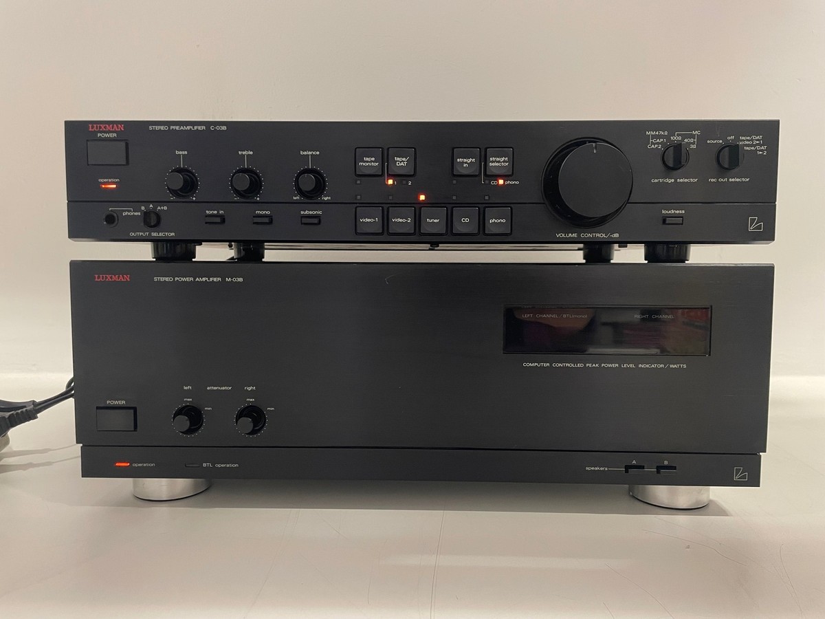 Luxman - M-03B & C-03B - Pre/Power-amp Set | eBay