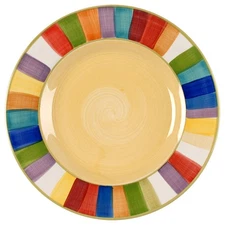Philippe Richard Rainbow Stripes Dinner Plate 8047754