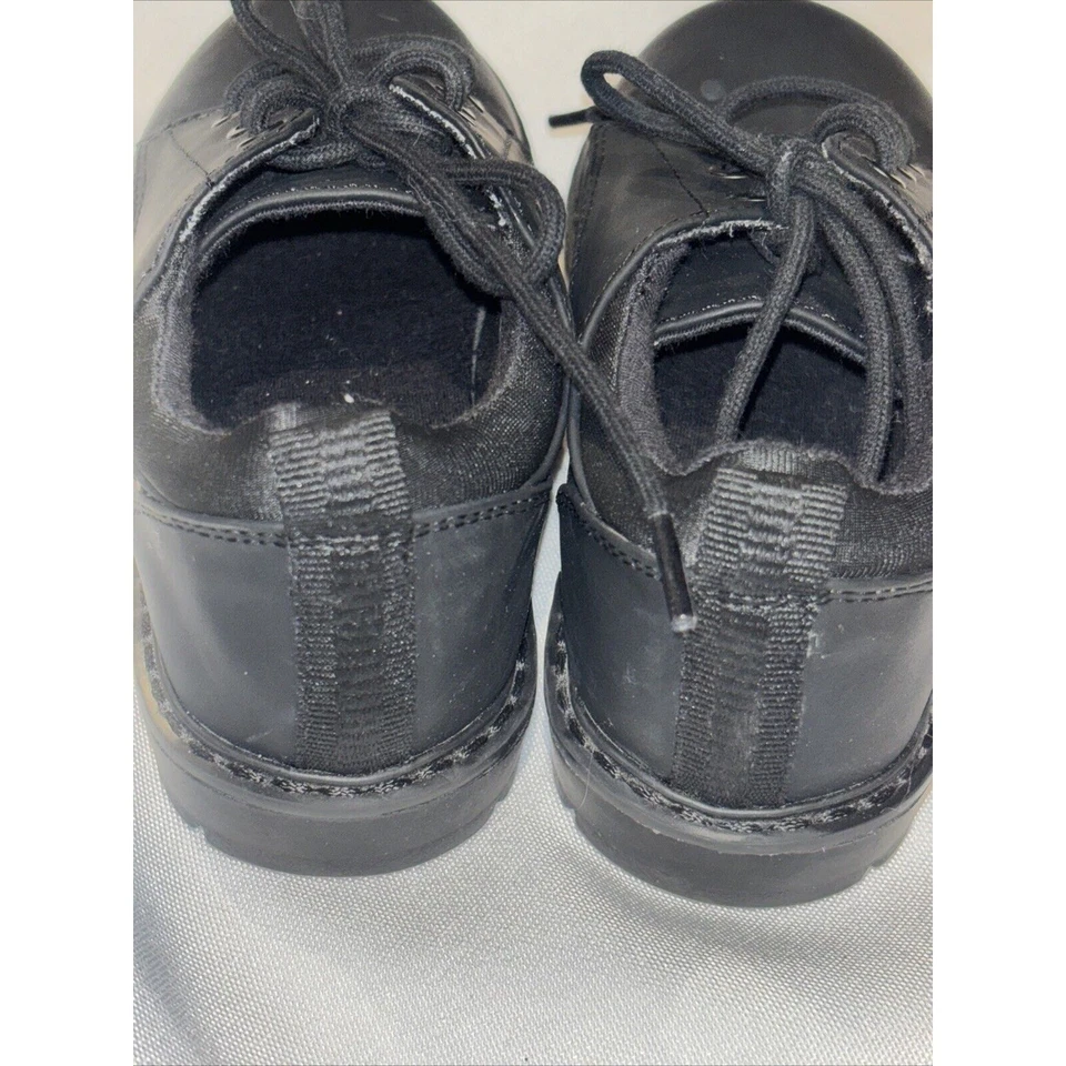 ZARA Niños Negro Mate Cuero Zapatos Talla 27EU 10 EE. UU. Oxford Mocasines Elegante Escuela Foto 3 de 4