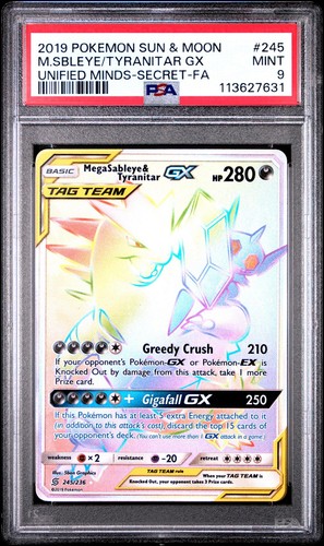 Mega Sableye & Tyranitar-GX graded PSA 9 for sale on eBay