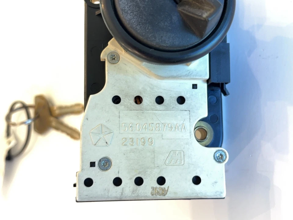 Interruptor de encendido con llave, 1997-2001 Dodge Ram 1500 2500 3500, 56045879AA, negro Foto 4 de 4