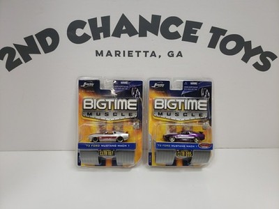 Dub City Bigtime Muscle - '73 FORD MUSTANG MACH 1 - Lot of 2 - -Jada Toys - 2006
