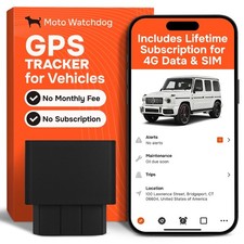 GPS Tracker for Vehicles No Subscription with Real-Time Location Mileage Trac...