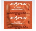 50 Pack Lifestyle Large( Kyng )size Lubricated Latex Condoms,+10 LubricanSamples