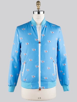 NEW KITON LIGHT BLUE PL COAT KCX75 US 38 - EU 48 KCX75