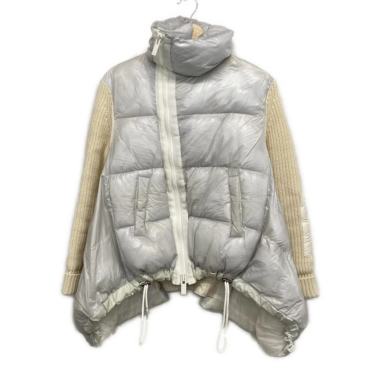 Giacca leggera donna Auth Sacai 20 05244 bianco panna