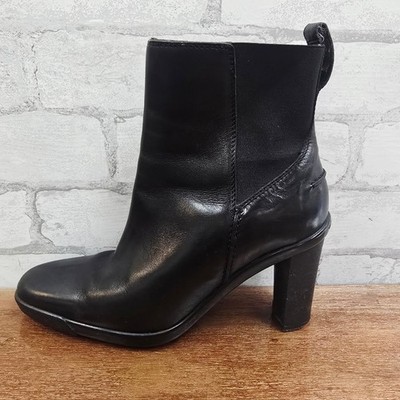 Donald J Pliner Black Leather Ankle Chelsea Boots Made in Italy Women 8 N