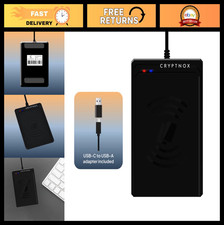 Contactless NFC Smart Card Reader - USB Type-C Type-A, ISO 14443, Secure E-Pay