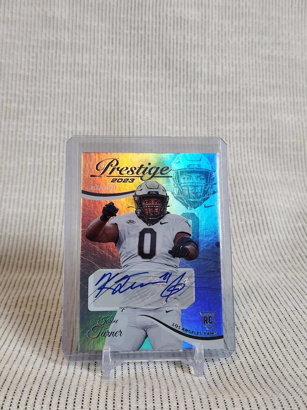 2023 Prestige Rookies Xtra Points Premium Signatures #358 Kobie Turner LA Rams 