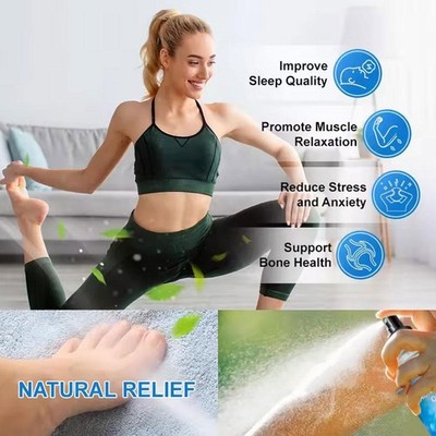 Pure Organic Magnesium Oil Spray For Feet,Body,Skin,Topical Oil NE H4M4