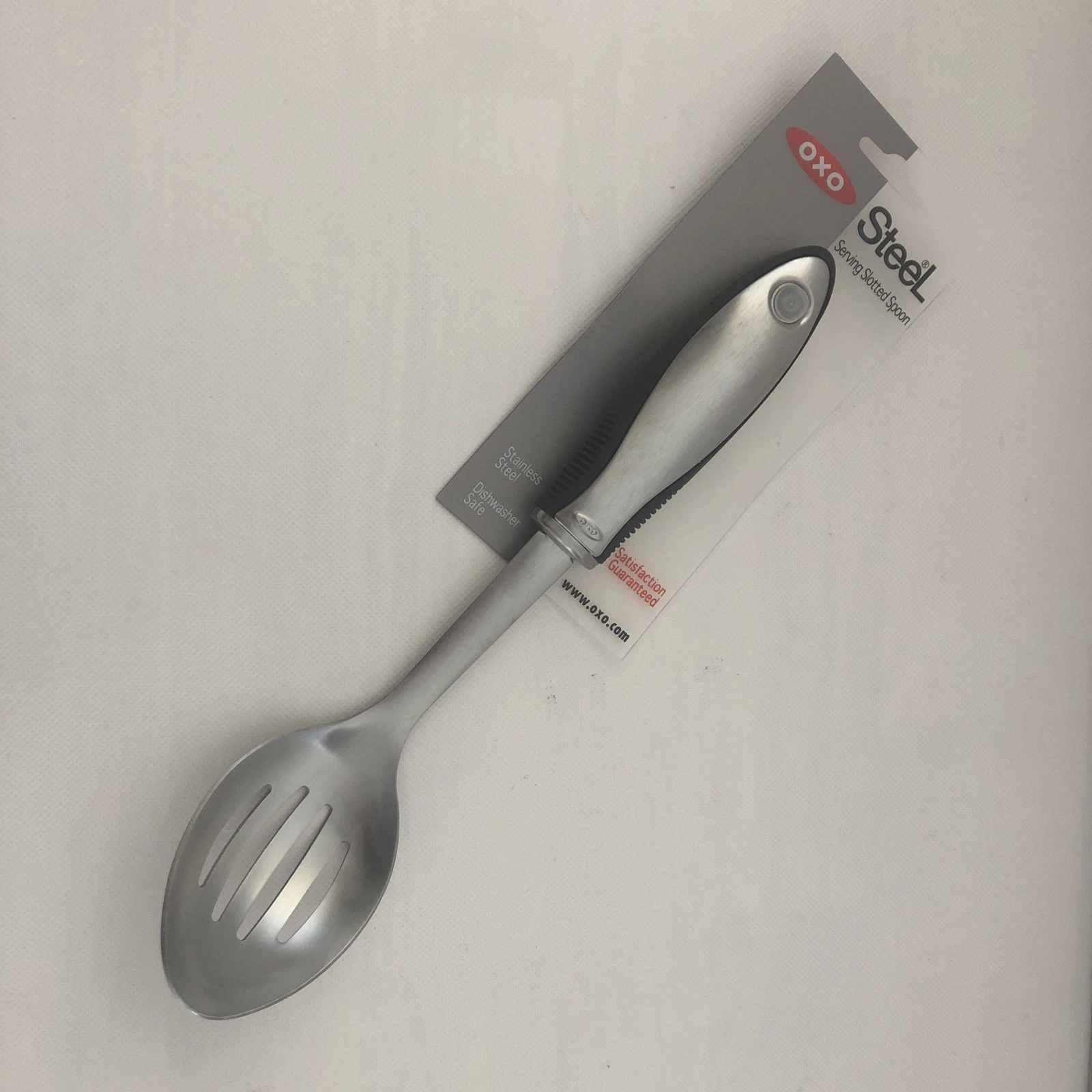 New OXO Stainless Steel Slotted Serving Spoon Slotted Serving Spoon (11")