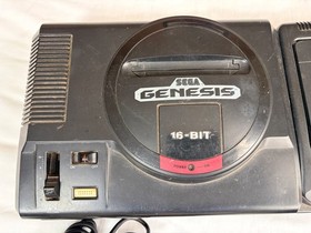 Sega Genesis Model MK-4102 16-bit Console & Sega CD - For Parts Or Repair Only