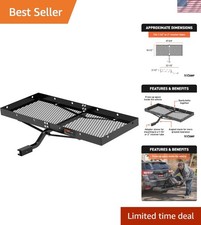 Versatile Tray-style Cargo Carrier 29.5 X 20.75 Quick Assembly Easy Use